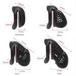 Micro Chastity Cage Male Cock Cage Small Chastity Cage Chastity Devices Sissy Penis Cage For Men Flat Plastic Bdsm Cage A601 (Ultra-Micro,Bending Ring)