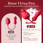 Rose Sex Toy Vibrators Dildo - 3In1 Adult Sex Toys For Women With 9 Tongue Licking & Thrusting Dildos G Spot Vibrator, Anal Nipple Clitoral Stimulator Clit Licker For Female Couples