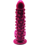 Silicone Dildo G-Spot Novelties Female Masturbator Soft Flexible Adult Sex Toy With Suction Base Waterproof (Pink)