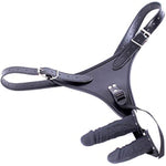 Double End Dildos Adjustable Harness Wearable Panties Adult Lesbian Gay Couples Restraint Realistic Penis Cock Anal Sex Toys For Masturbation,Sex Fun,Bdsm (Suitable Waist:30-47.2 Inch, Black)
