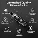 Passion Premium Silicone Lubricant, 2 Fl Oz - Long-Lasting, Non-Sticky Formula, Made In Usa, Smooth Application For Comfort