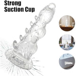 Knot Dildo,Monster Dildo 7.6 In Clear Dildo With Strong Suction Cup,Dog Dildo Adult Sex Toys For Women Men And Couples