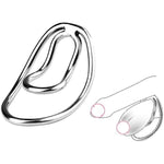 Metal Hollow Penis Ring Cock Ring Chastity Clip Training Clip Men'S Exercise Ring Training Chastity Device Bondage Sex Toys