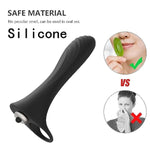 10 Powerful Vibration Modes Silicone Cock Ring For Men Waterproof And Vibrating Penis Masssger 1Pcs Aaa Battery Operated (Battery Not Included) Adult Sex Toy For Couple (Black)