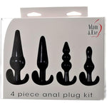 4 Piece Anal Plug Kit, Beginner To Advanced Butt Plug Set With Smooth Ribbed Bubble And Ball Plugs, Soft Flexible Tpe, Flared Safety Base, Perfect For Training And Pleasure, Adult Anal Toy