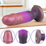 Realistic Dildo With Strong Suction Cup G Spot Massage Vaginal Stimulator Liquid Silicone Butt Plug Anal Sex Toys For Men Women Couple (L)