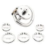 Flat Metal Male Chastity Cock Cage Steel Stainless Virginity Lock Belt With Negative Extreme Catheter Adult Game Sex Toy T1745 45Mm