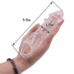Bigger Reusable Sleeves 866Tc Girth For Men Extender Enlarger Extension Enhancer Ball Stretch Sleeve Girth Best Gift-(Transparent)