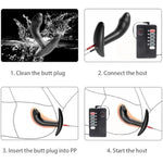 Electric Prostate Massager Electric Shock Anal Plug Dildo Multi-Frequency Electric Shock Posterior Butt Plug Exercise Wearable Plug Anal For Men And Women