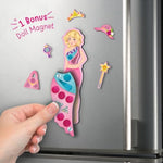 DIY Magnetic Dress-Up Princess Costume Kit with 30 Pieces