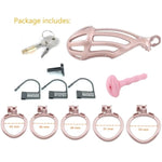 3D Printed Male Chastity Cage With Catheter Chastity Device With 5 Rings Cock Cage For Men Penis Exercise Bondage Gear & Accessories Bdsm Sex Toy Slave Tool (Max)