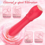 Sex Toys G Spot Clitoral Vibrator With 8 Vibration Modes, Powerful Soft Silicone Dildo Massager Vibrators For Anal Stimulation, Rose Sex Toy For Women And Couple, 01