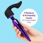 Power Mini Massage Wand Vibrator Kit for Couples, 4 Piece, Purple
