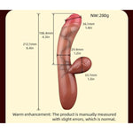 Electric Dildo, Realistic Heated Vibrator Dildo Masturbator 10 Frequency Female G-Spot Vaginal Anal Stimulator Adult Sex Toys For Both Sexes