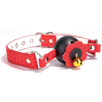 Sm Ball Gag Bondage Kit Bell Mouth Sex Toy Open Adjustable Straps Leather Adult Sexy Games Gear
