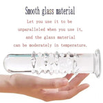 Crystal Glass Dildo Prostate Massager for G Spot Stimulation and Anal Pleasure