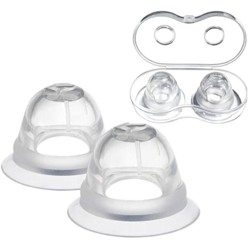 Nipple Toys Suckers For Pressure Silicone Nipple Corrector Breast Nipple Clitoral Sucking Stimulator Sex Toys For Woman Man (White)