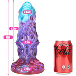 Realistic Monster Dildo Thick Animal Penis G- Spot Massage Liquid Silicone Anal Plugs Buttplug With Strong Suction Cup For Men Women Couples Hands-Free Play (L)