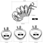 Male Chastity Cage,Big Metal Chastity Device Adult Sex Toys With 3 Size Rings And Invisible Lock,Lightweight Stainless Steel Bondage Gear Accessories For Men