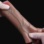 Penis Sleeve With Cock Ring, Super Realistic Soft Silicone Cock Sheath Dildo Enlarger For Male, Reusable Girth Extender With Penis Ring For Ejaculation Delay For Couples Play