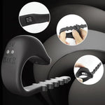 Electric Shock Cock Ring Silicone Penis Rings With 5 Shocking Modes Adjustable Buckle For Men Erection Stimulating Pleasure Enhance Penis Exercise Male Masturbation