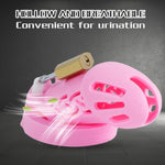 Silicone Chastity Cage Sissy Cockcage Lock Male Penis Cages For Adult Sexual Bdsm Chasity Device Slave Punish - Bondage Gear & Accessories Toys For Couples (Large,Purple)