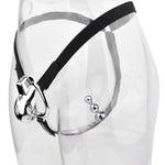 Metal Chastity Cock Cage With Anal Plug Sex Toy Penis Cage Stainless Steel Chastity Devices Lock Design Bdsm Toys For Couples Sex (Silver,49Mm)
