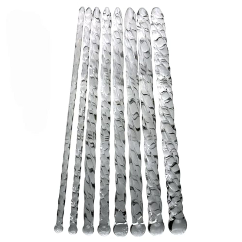 Ultra-Long Transparent Glass Urethral Sounds Penis Plug Set Male Slender Thread Urethral Plug Urethra Masturbation Rod Sex Toy For Men