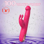 Vibrator Thrusting Dildo For Women - 3 In 1 Rabbit Vibrators Dildos With 10 Vibration Modes, G Spot Vibrator Female Sex Toys Adult Toy For Womens Or Couples Sex Toys