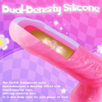 Pink Thrusting Dildo Vibrator Sex Toys, Realistic Fantasy Silicone Dildo For G-Spot Stimulator With 9 Thrusting & 9 Vibrating Modes, Lifelike Fake Penis Adult Sex Toy For Women Men Couples