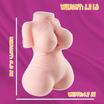 1.2Lb Small Sex Doll Male Masturbator, Portable Adult Mini Sex Dolls 3D Textured Vagin Pocket Pussy Male Sex Toys For Men With Realistic Boobs Vagina Sex Sensory Toys