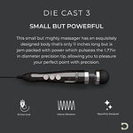 Doxy Die Cast 3 Wand Massager - Disco Black Head & Metallic Finish Sex Toys for Adults, Compact Neck Massager & Versatile Massage Wand - Luxurious, Lightweight, Removable Head