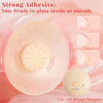 Nipple Toys Nipple Vibrator, Women Sex Toys For Nipple Pleasure With 10 Vibrating Modes, Silicone Invisible Nipple Stimulator With Remote, Vibrating Nipple Clamps Adult Sex Toy For Couples (Nude-A)