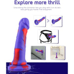Ukulele Sex Machine Attachment Dildos, Realistic Dildo For Ukulele Love Machine Device Series With Ezfunlok Connector, 6.6 Inches