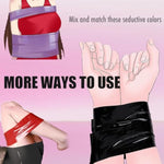 Bondage Sex Tape Set Bdsm Sex Toys, 3 Pack Black Purple & Red Bondage Tape With Blindfold Bondage Restraints Sex Things For Couples Kinky Bdsm Toys Reusable Sex Rope Sex Straps Adult Couples Sex Toys
