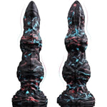 9.6" Monster Dildo Black Fantasy Dildo Knotted Dragon Dildo, Anal Dildo Huge Thick Dildo Horse Dildo With Strong Suction Cup, Knot Dildo Animal Dog Dildo Big Anal Toys, Adult Toys For Women Men