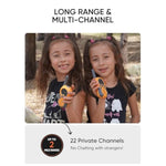 Rechargeable Walkie Talkies For Kids Walkie Talkies Long Range For Boy & Girl Age 3 To 12 Year Old Birthday Toys - 2 Pack