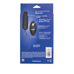 Silicone Remote Bullet Vibrator, Waterproof 12-Functions Silicone Massager With Easy Retrieval Cord Black Se-0077-10-3