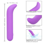 Bliss Liquid Silicone Mini G Vibe Bullet Vibrator - Se-0569-10-3 Purple