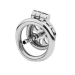 Small Chastity Cage With 2 Dilator Urethral Flat Breathable Chastity Devices Men In 4 Sizes Metal Penis Lock Sm Bondage Fetish Sex Toys (50Mm)