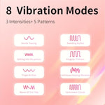 Burning Sakura Dual-Head Rabbit Vibrator Vibrating Dildo Massager With Heating Function Sex Toys For Clitoral Stimulation With 8 Vibration Patterns Adult Toys For Women
