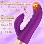 Rabbit Vibrator Sex Toys For Women - G Spot Clitoral Anal Dildo Vibrator With 7 Vibrating Modes & 6 Clit Speeds,Female Vibrator Wand Anal Nipples Stimulation Adult Sex Toys For Women Modena Purple