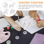 4 Pcs Paintable Unicorn Figurines, DIY Painting Craft Kit for Kids
