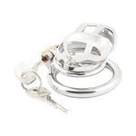 Large Short Male Chastity Device Stainless Steel Cock Cage Sex Toys For Men J14540 40Mm
