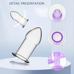 Anal Plug Set 5 Pcs Soft Silicone Butt Plugs Hollow Anal Dilator Adult Anal Trainer Anales Sex Toys Bondage Kit For Men Women Couples (White)
