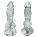 Monster Dildo Fantasy Anal Butt Plug With Suction Cup Huge Realistic Dildo With 2 Big Knots G Spot Stimulator Tpe Anal Sex Toys For Women Men Gay And Couple (M)