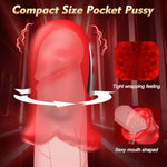 Male Masturbator Penis Vibrator, Male Vibrator Pocket Pussy Stroker, Ultra-Soft Stretchy Sex Toys For Men, 10 Vibrating & 2 Motors Lcd Display, Glans Trainer Masturbators For Oral Sex Pleasure