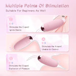 Invisible Pink Mini Bullet Vibrator Adult Toys For Women Small Vibrators With Soft Silicone Wearable Vibrator Personal Massager With 8 Vibration Modes Nipple Clitoral Stimulator Couple Sex Toy