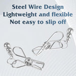 Nipple Clamps Clip With Small Balls Adjustable Metal Nipple Clamps Non-Piercing On Nipple Rings Metal Nipple Toy For Famale