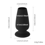 Smooth Hollow Big Anal Plug, Thicker And Harder Butt Plugs Stretcher Opening Trainer Peeking Vagina Anus Dilator For Adult Anal Sex Toys Universal For Women Men Gay Couples Bdsm Games